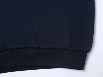 1000 GSM DOUBLE-LAYER 'NAVY BLUE' HOODIE