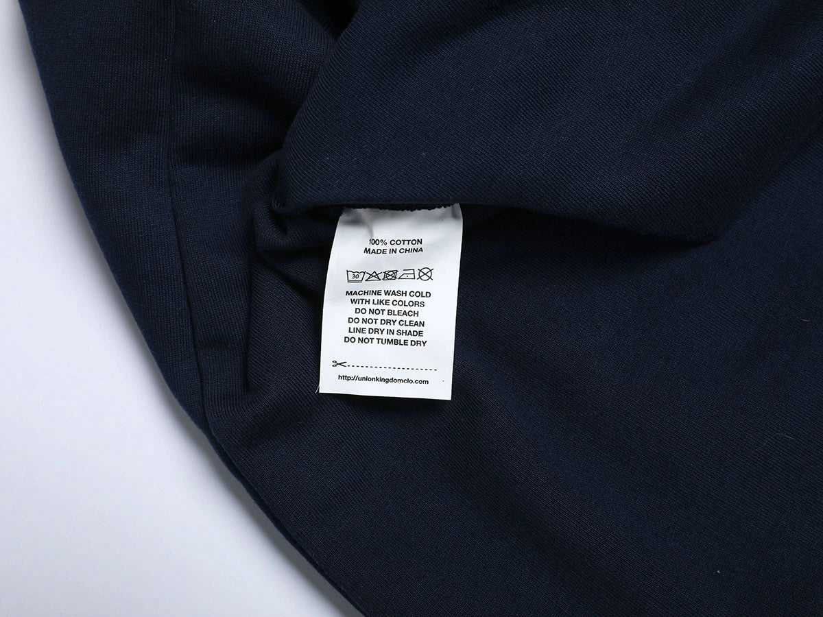 1000 GSM DOUBLE-LAYER 'NAVY BLUE' HOODIE