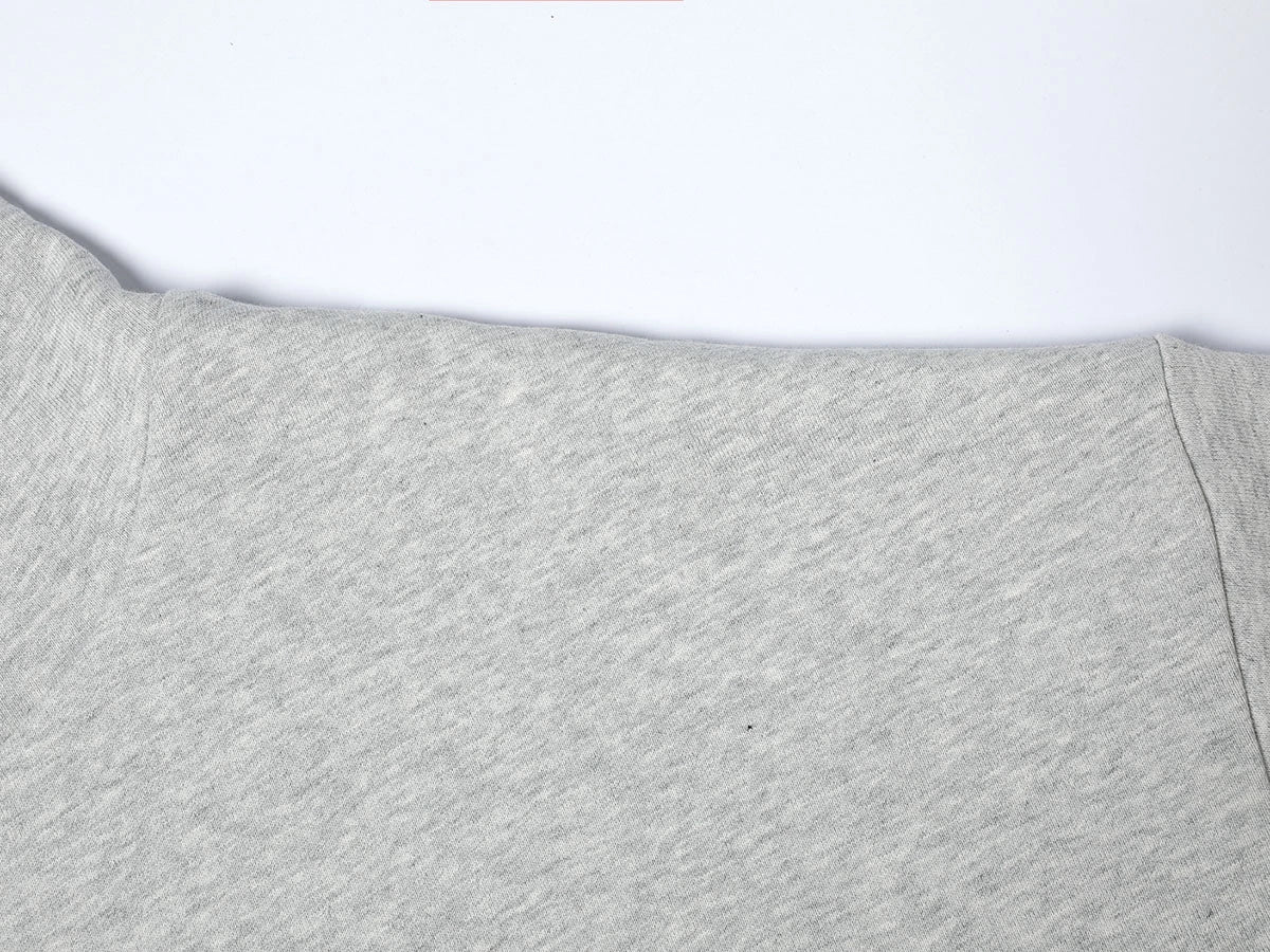 1000 GSM DOUBLE-LAYER 'FLOWER GRAY' HOODIE