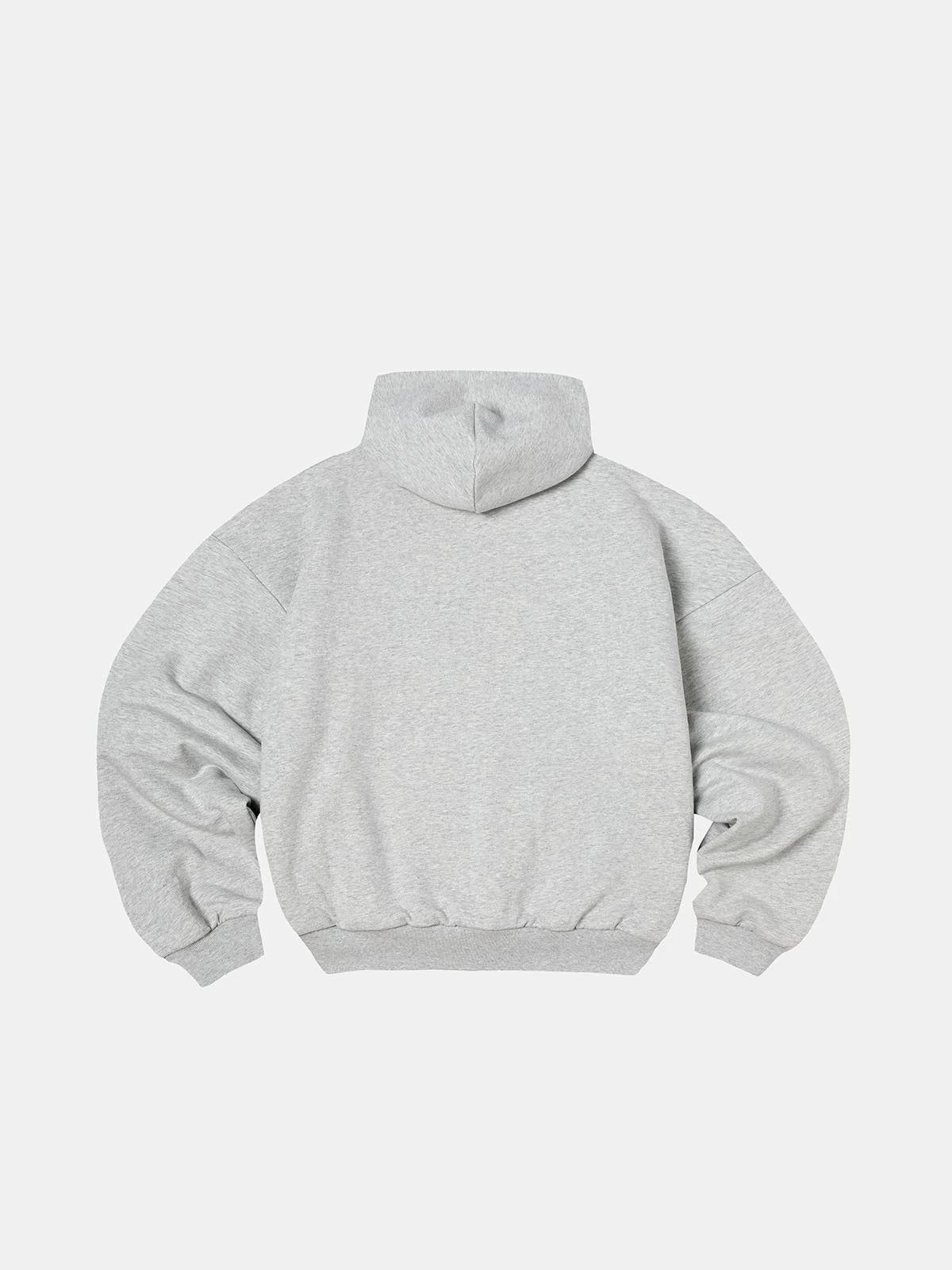 1000 GSM DOUBLE-LAYER 'FLOWER GRAY' HOODIE