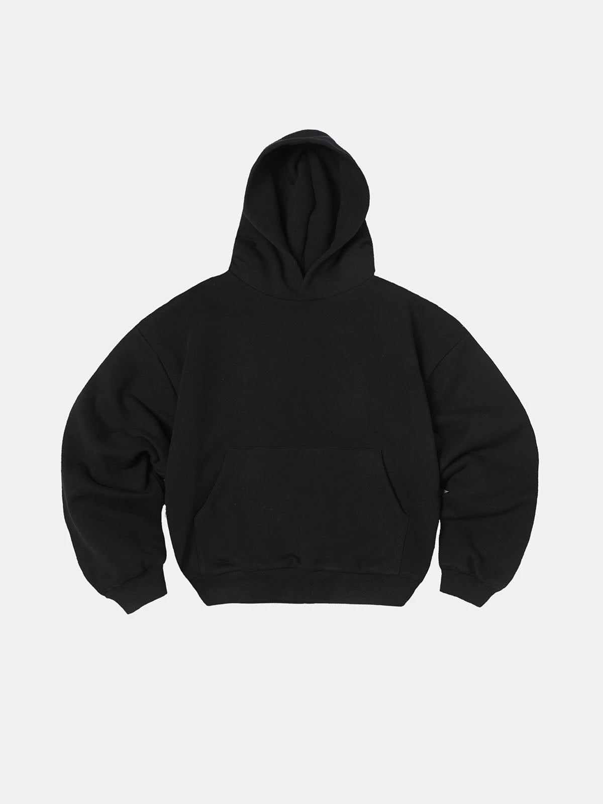 1000 GSM DOUBLE-LAYER 'BLACK' HOODIE