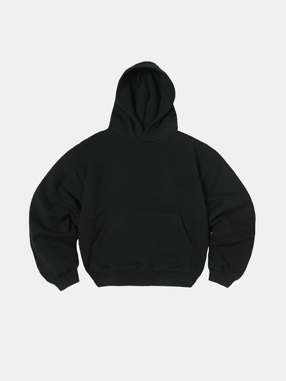 1000 GSM DOUBLE-LAYER 'BLACK' HOODIE