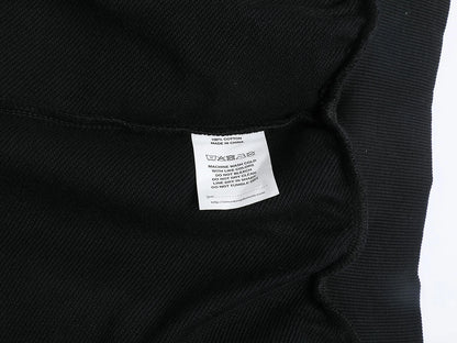 480 GSM RAGLAN BOXY CROPPED FIT ZIP-UP 'BLACK' ZIP-UP HOODIE