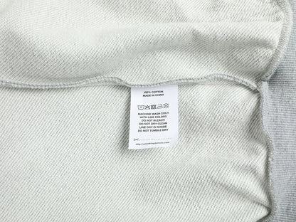 480 GSM RAGLAN BOXY CROPPED FIT 'FLOWER GRAY' ZIP-UP HOODIE