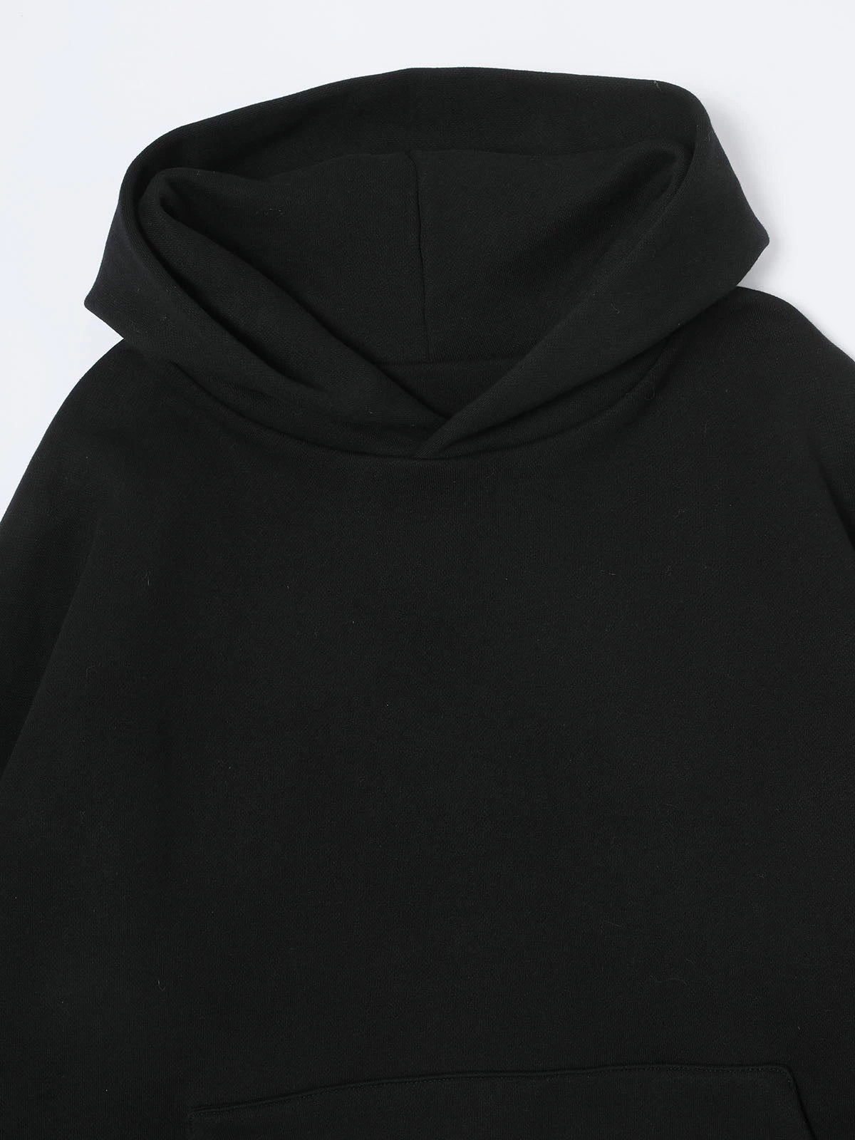 1000 GSM DOUBLE-LAYER 'BLACK' HOODIE
