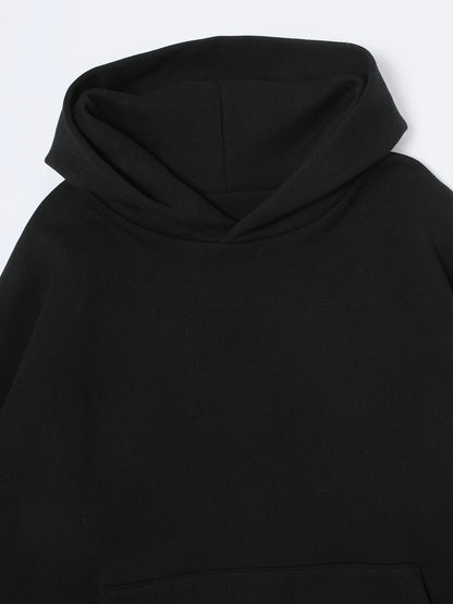 1000 GSM DOUBLE-LAYER 'BLACK' HOODIE