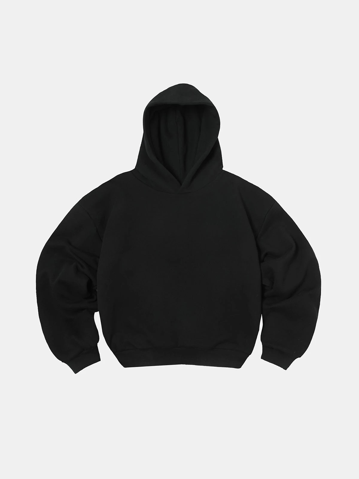 1000 GSM DOUBLE-LAYER 'BLACK' HOODIE