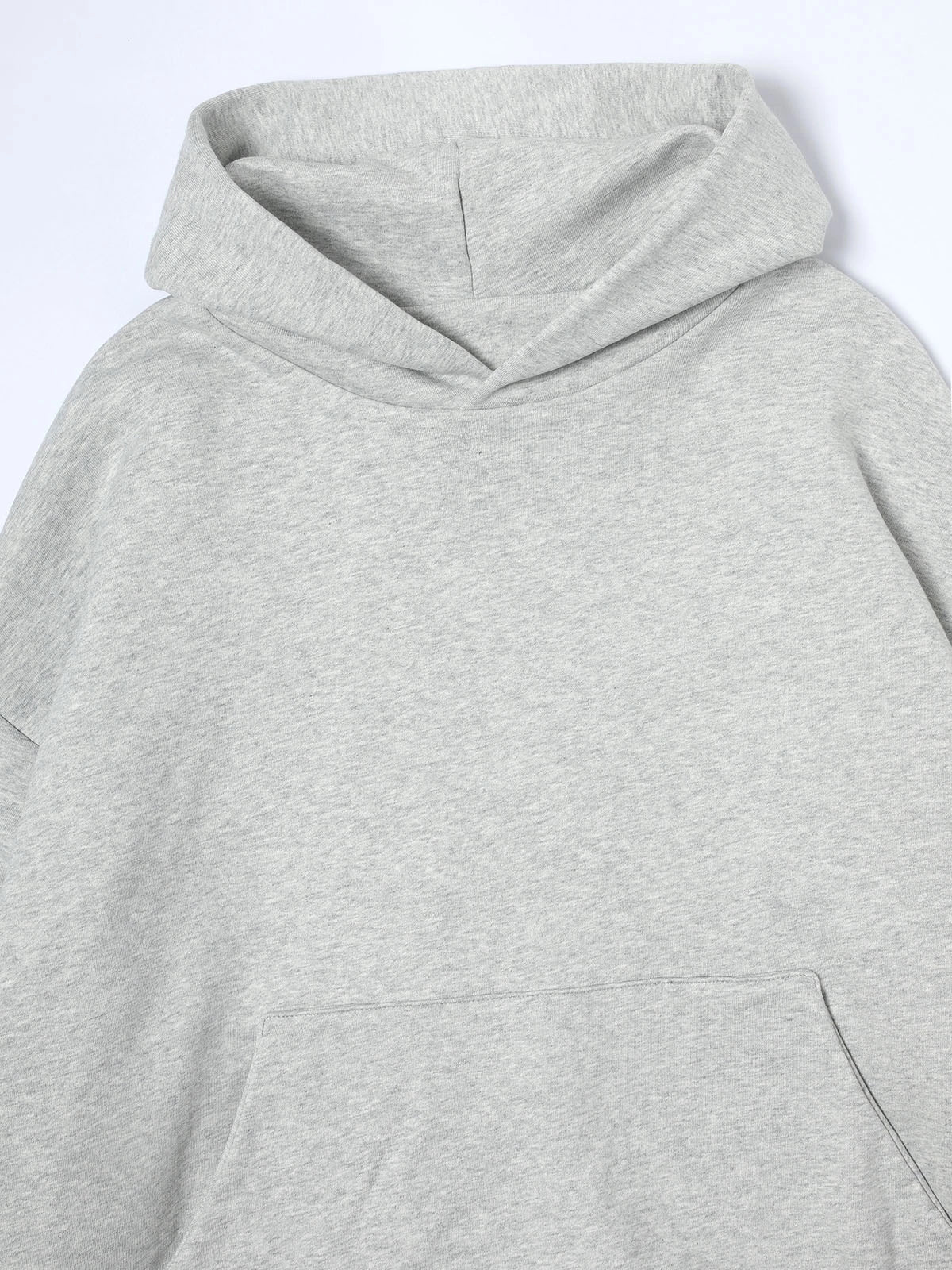 1000 GSM DOUBLE-LAYER 'FLOWER GRAY' HOODIE