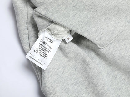 1000 GSM DOUBLE-LAYER 'FLOWER GRAY' HOODIE