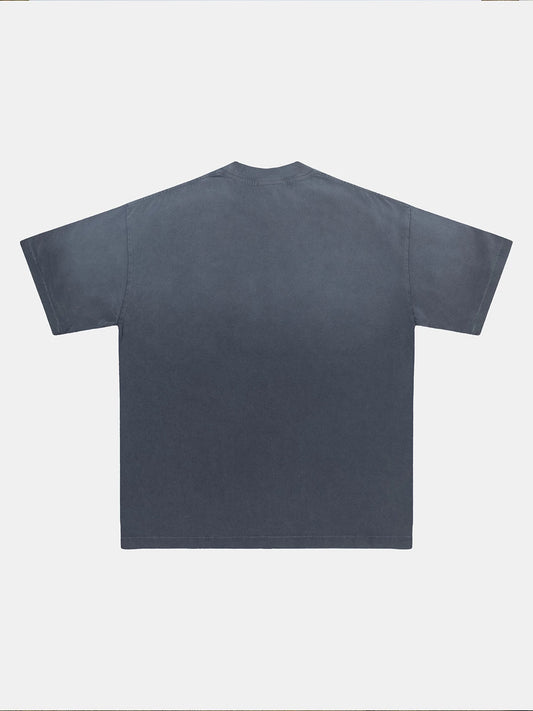 250 GSM LOOSE FIT ' WASHED DARY GRAY' T-SHIRT