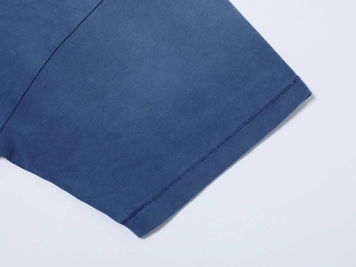 250 GSM LOOSE FIT ' WASHED BLUE' T-SHIRT