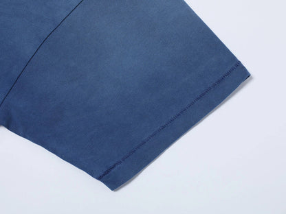 250 GSM LOOSE FIT ' WASHED BLUE' T-SHIRT