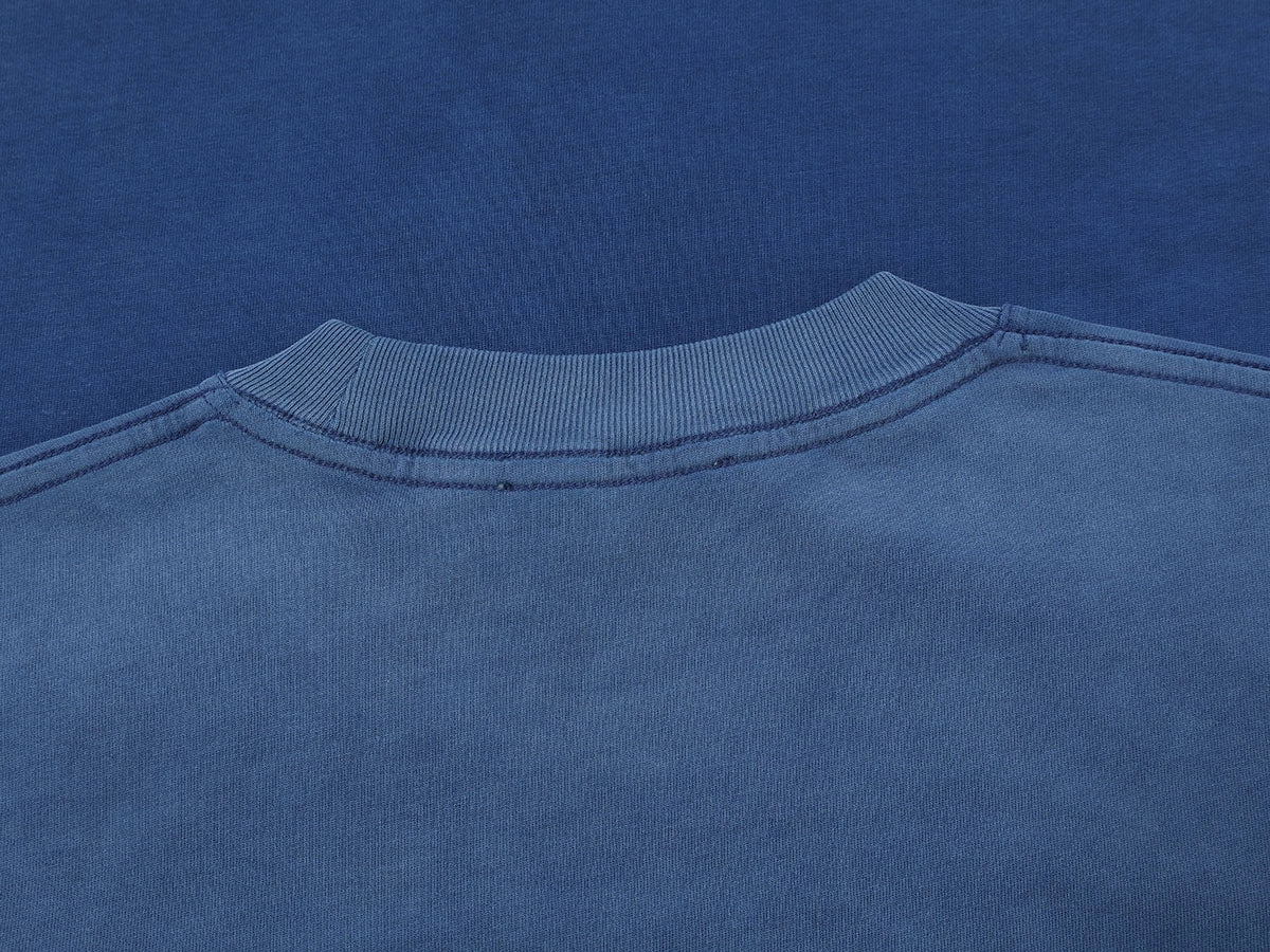 250 GSM LOOSE FIT ' WASHED BLUE' T-SHIRT