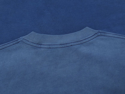 250 GSM LOOSE FIT ' WASHED BLUE' T-SHIRT