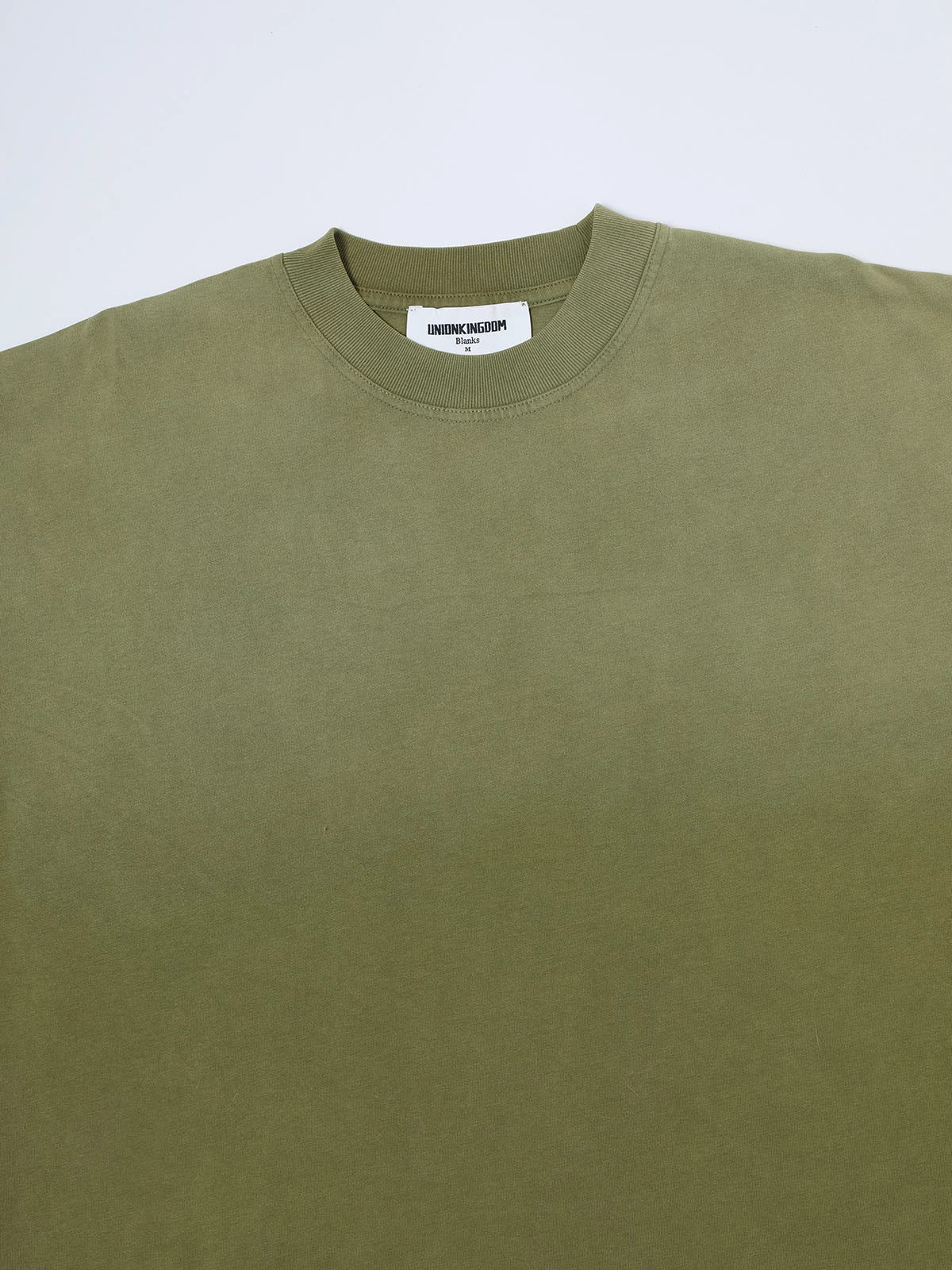 250 GSM LOOSE FIT 'WASHED MOSS GREEN' T-SHIRT