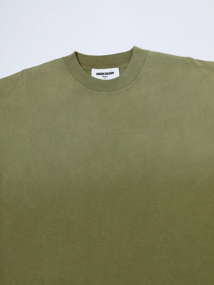 250 GSM LOOSE FIT 'WASHED MOSS GREEN' T-SHIRT