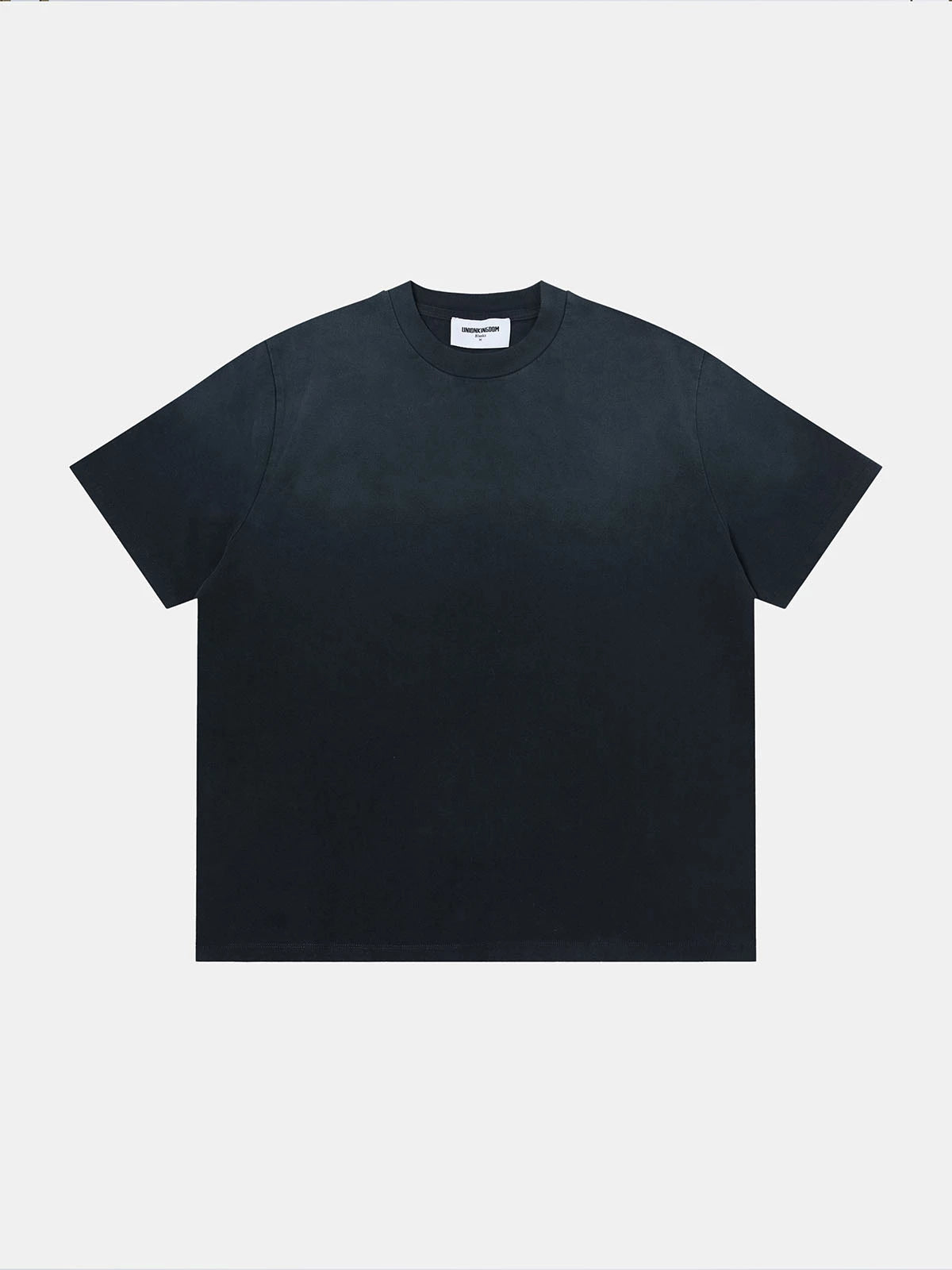 320 GSM BOXY CROPPED 'WASHED NAVY BLUE'  T-SHIRT