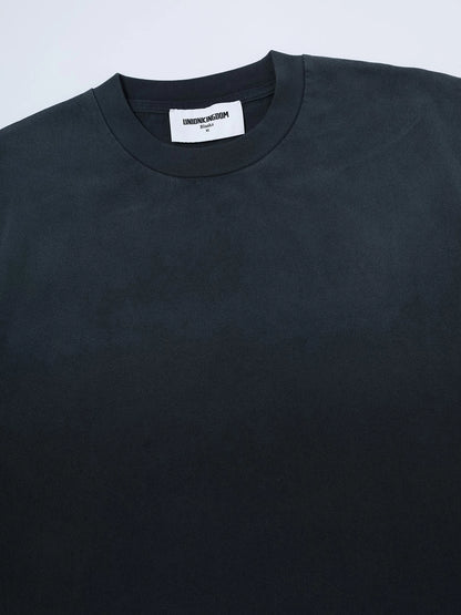 320 GSM BOXY CROPPED 'WASHED NAVY BLUE'  T-SHIRT