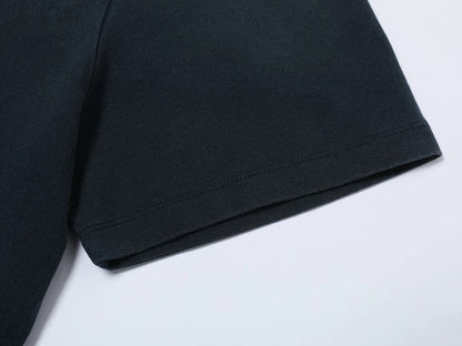 320 GSM BOXY CROPPED 'WASHED NAVY BLUE'  T-SHIRT