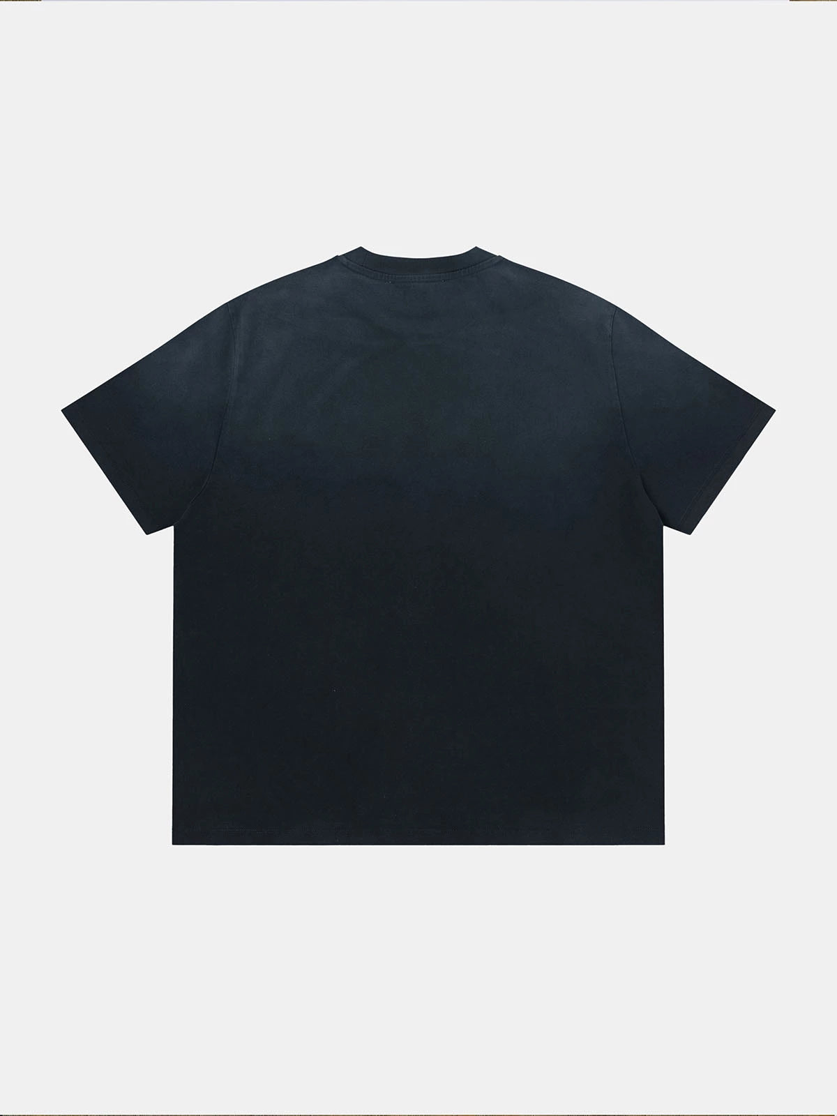 320 GSM BOXY CROPPED 'WASHED NAVY BLUE'  T-SHIRT