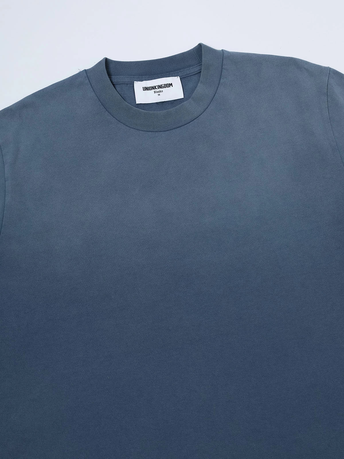 320 GSM BOXY CROPPED 'WASHED BLUE' T-SHIRT