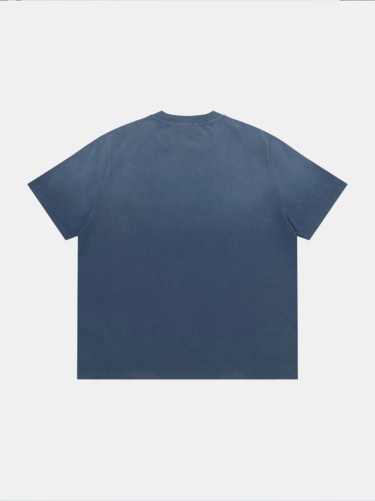 320 GSM BOXY CROPPED 'WASHED BLUE' T-SHIRT