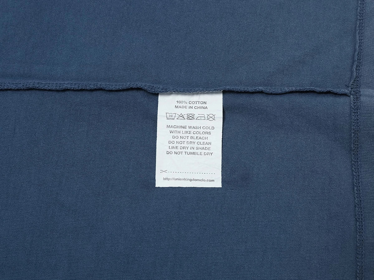 320 GSM BOXY CROPPED 'WASHED BLUE' T-SHIRT