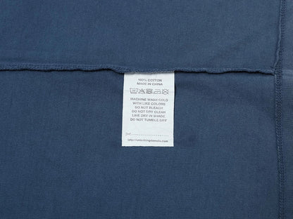 320 GSM BOXY CROPPED 'WASHED BLUE' T-SHIRT