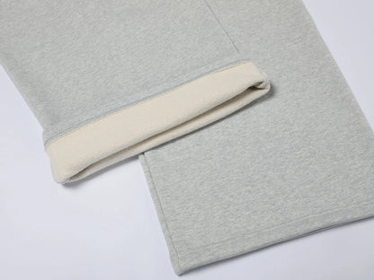 600 GSM BAGGY FIT 'FLOWER GRAY' PANTS