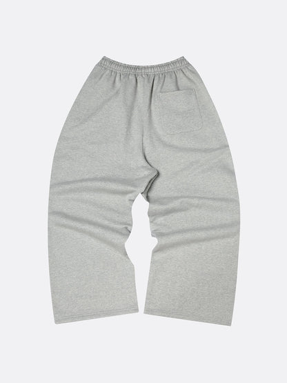 600 GSM BAGGY FIT 'FLOWER GRAY' PANTS