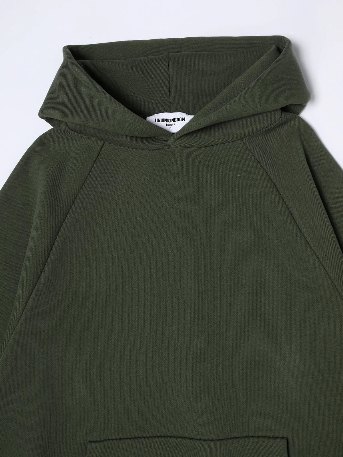 600 GSM RAGLAN CROPPED FIT 'OLIVE' HOODIE