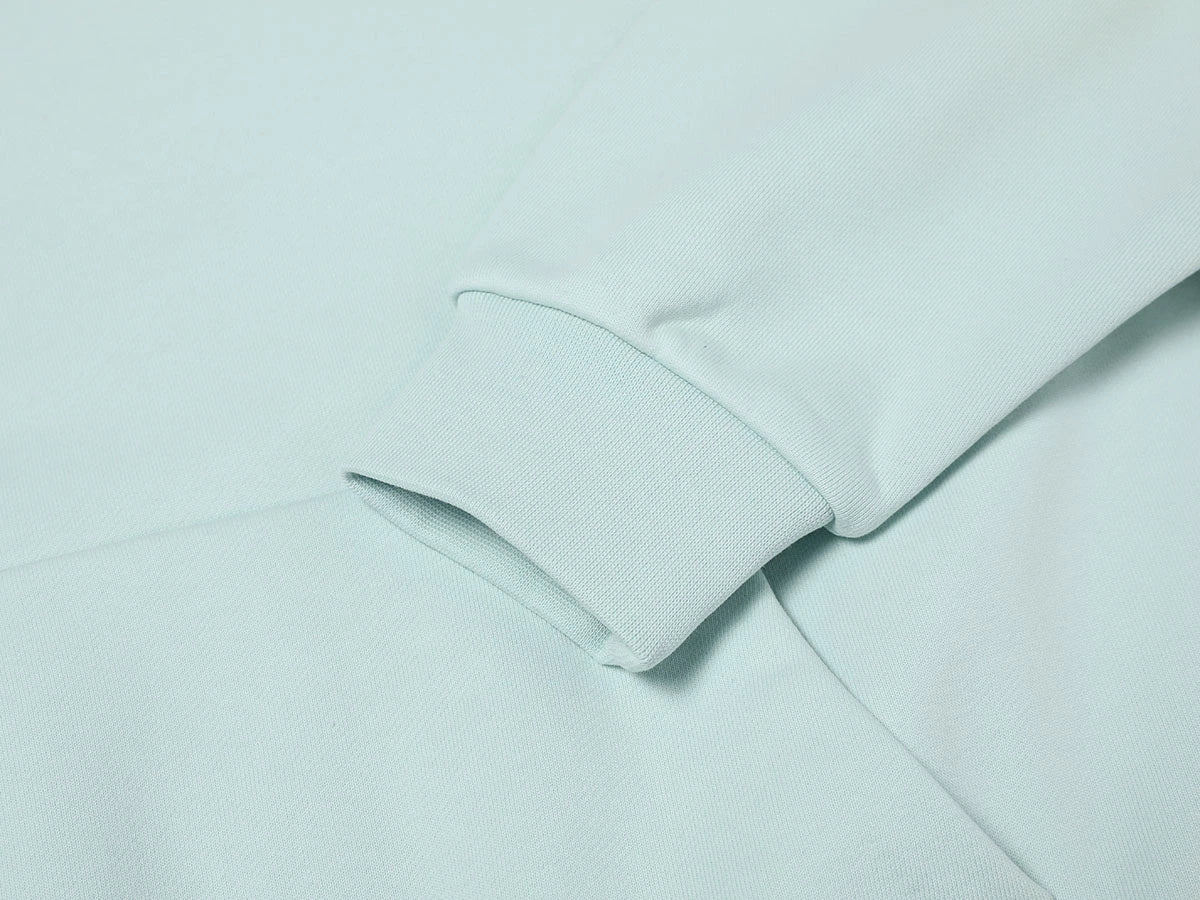 600 GSM RAGLAN CROPPED FIT 'LIGHT BULE' HOODIE