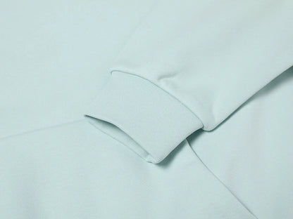 600 GSM RAGLAN CROPPED FIT 'LIGHT BULE' HOODIE