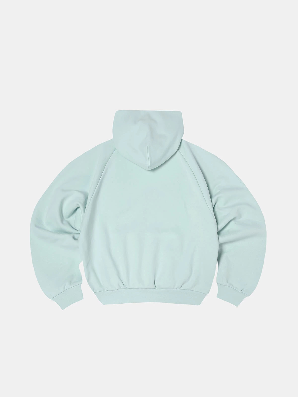600 GSM RAGLAN CROPPED FIT 'LIGHT BULE' HOODIE
