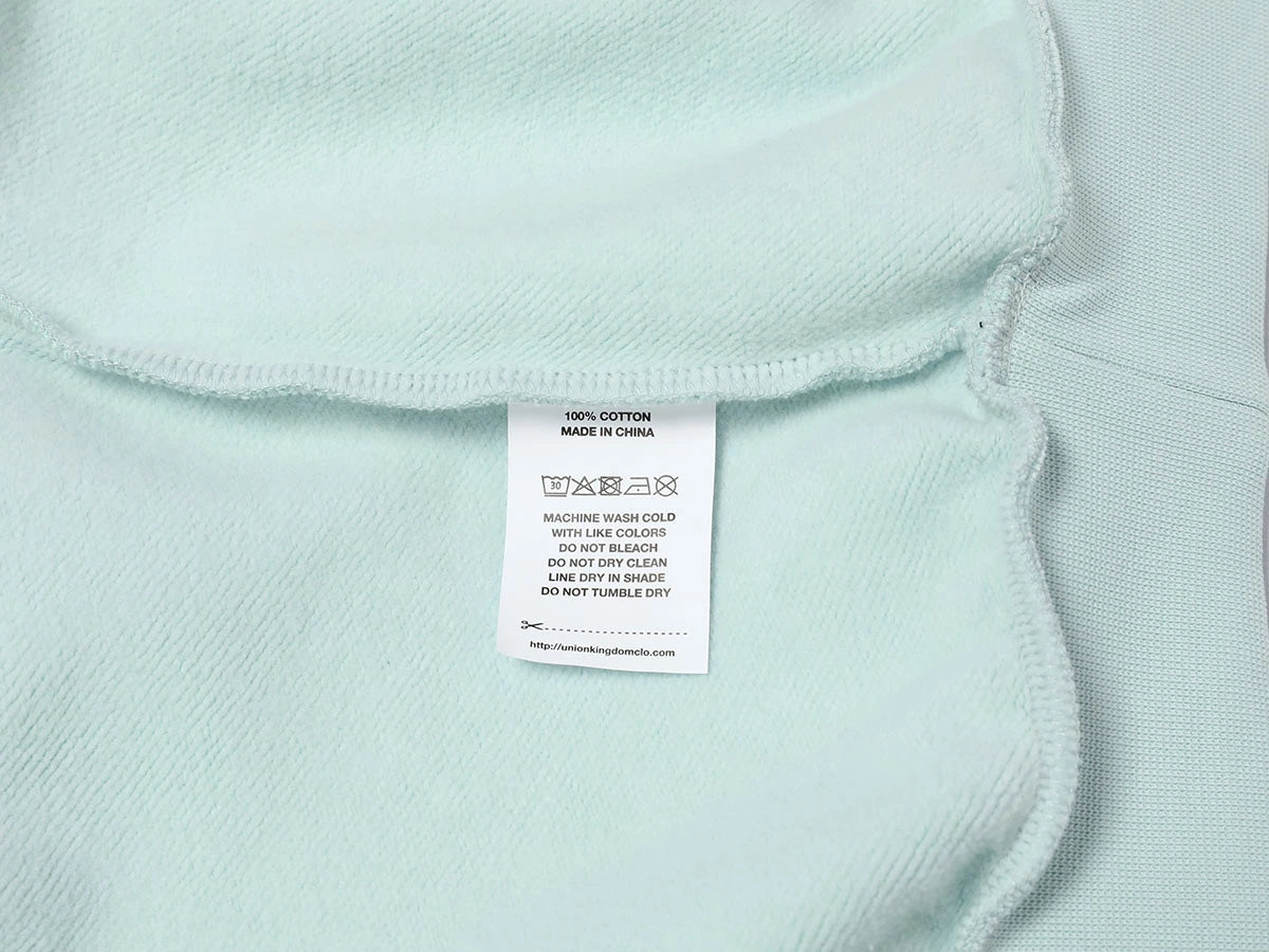 600 GSM RAGLAN CROPPED FIT 'LIGHT BULE' HOODIE