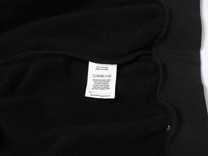 600 GSM RAGLAN CROPPED FIT 'BLACK' HOODIE