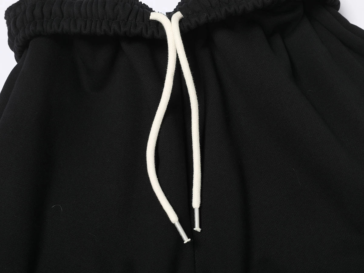 600 GSM BAGGY FIT 'BLACK' PANTS