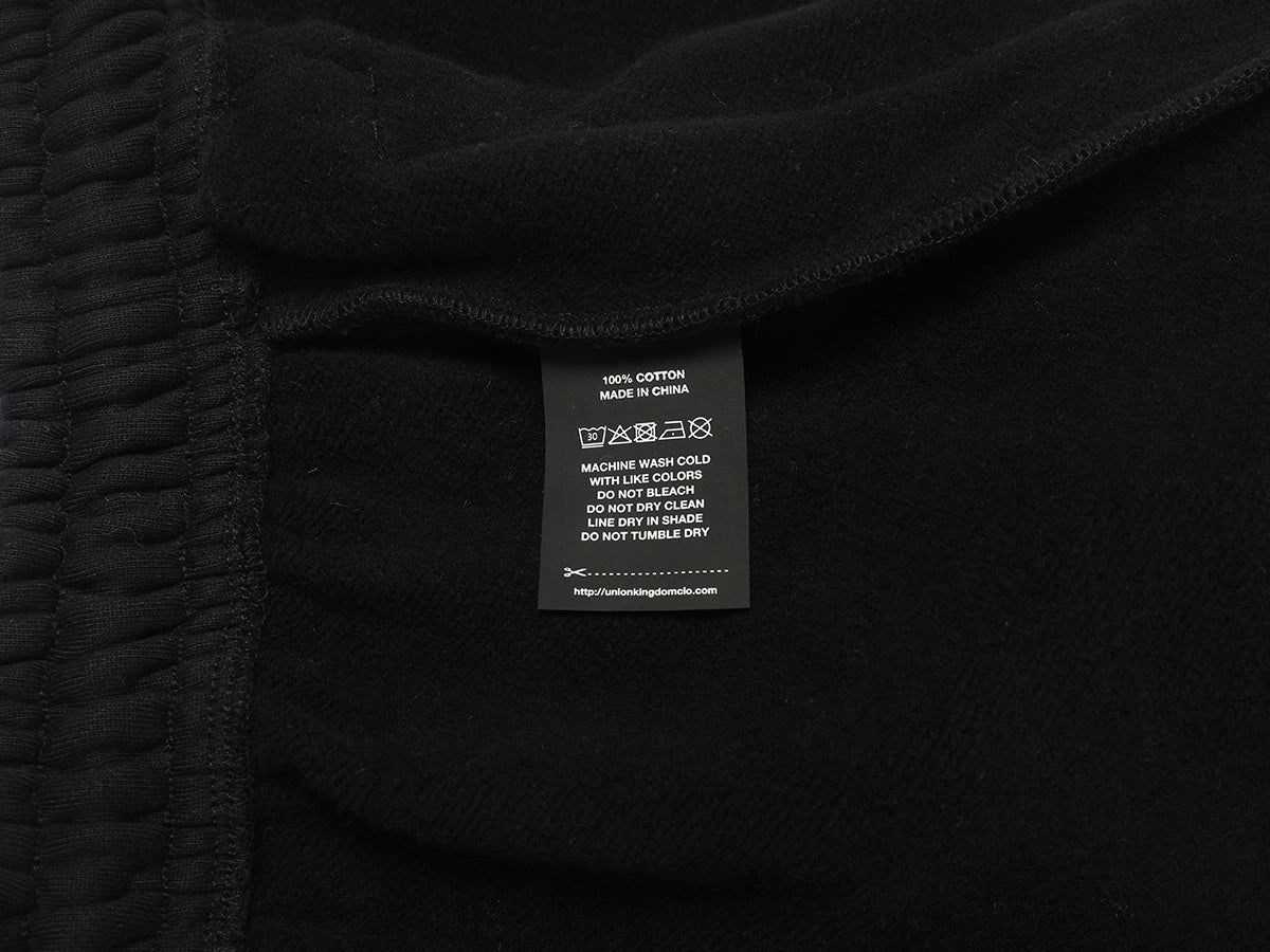 600 GSM BAGGY FIT 'BLACK' PANTS