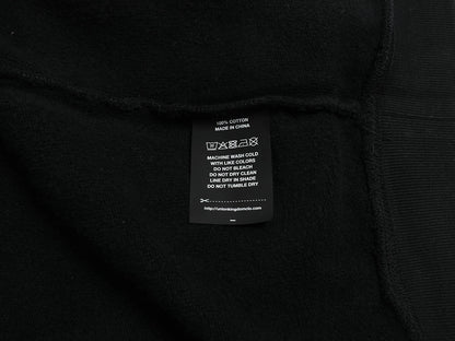 480 GSM FLEECE CROPPED FIT 'BLACK' HOODIE