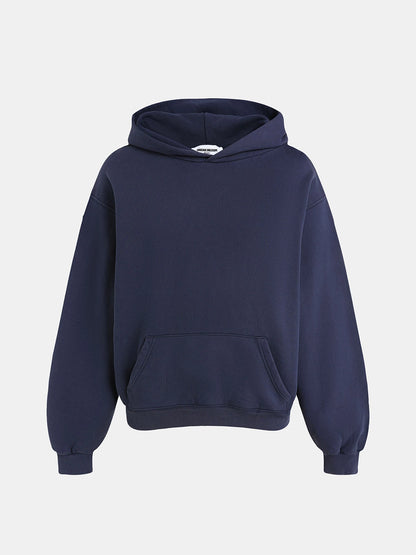 480 GSM FLEECE CROPPED FIT 'NAVE BLUW' HOODIE