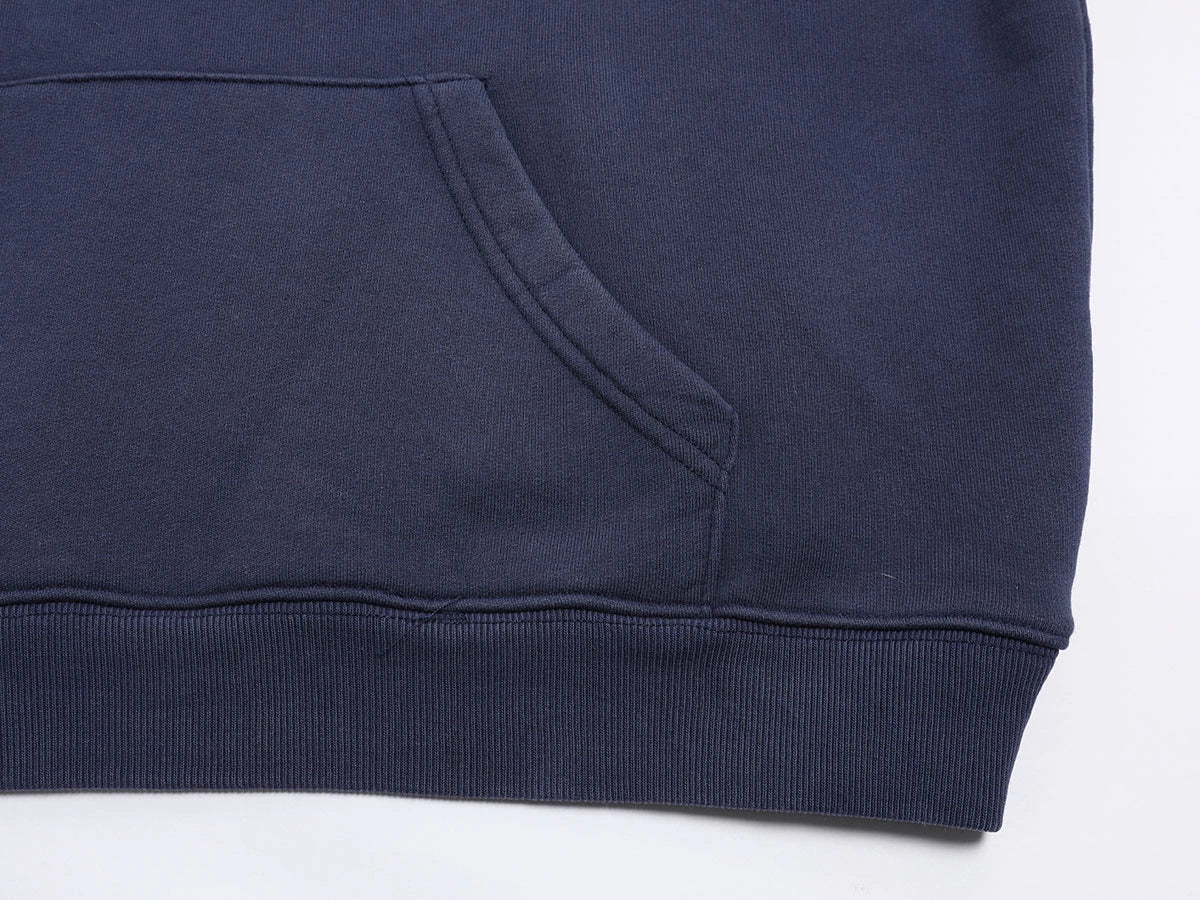 480 GSM FLEECE CROPPED FIT 'NAVE BLUW' HOODIE