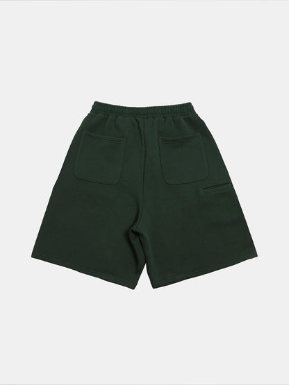 520 GSM COZEY BAGGY 'DARK GREEN' SHORTS