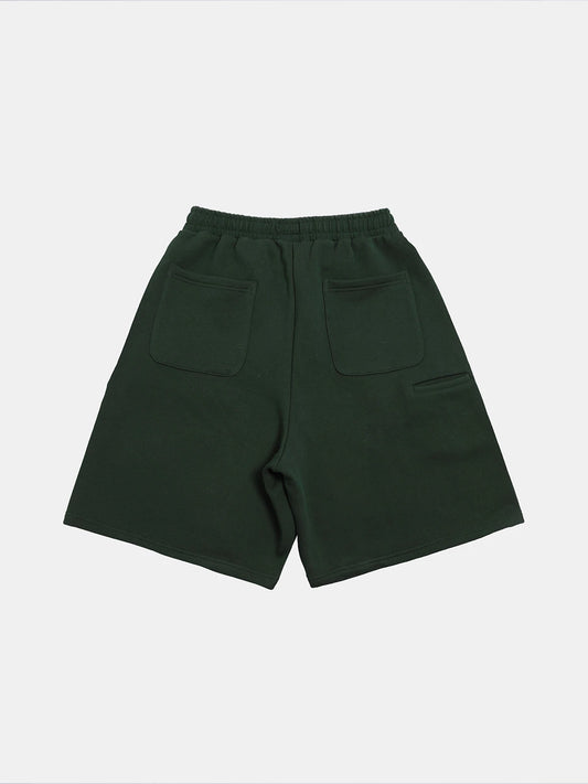520 GSM COZEY BAGGY 'DARK GREEN' SHORTS