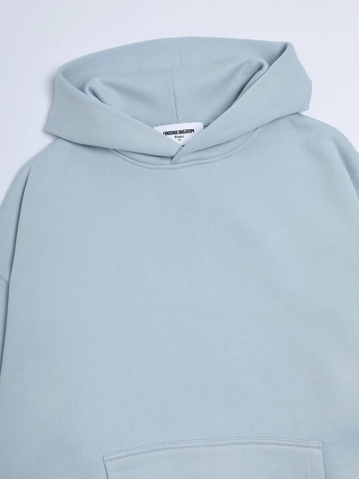 520 GSM BOXY CROPPED FIT 'LIGHT BLUE' HOODIE