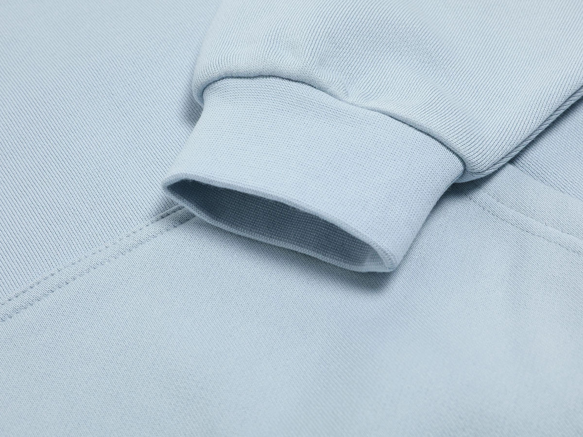 520 GSM BOXY CROPPED FIT 'LIGHT BLUE' HOODIE