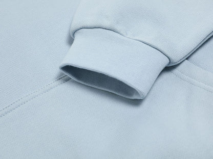 520 GSM BOXY CROPPED FIT 'LIGHT BLUE' HOODIE