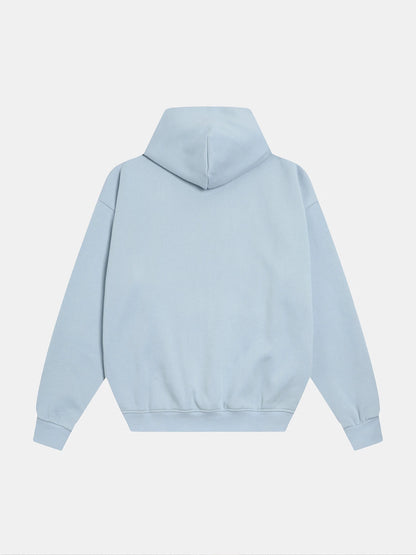520 GSM BOXY CROPPED FIT 'LIGHT BLUE' HOODIE