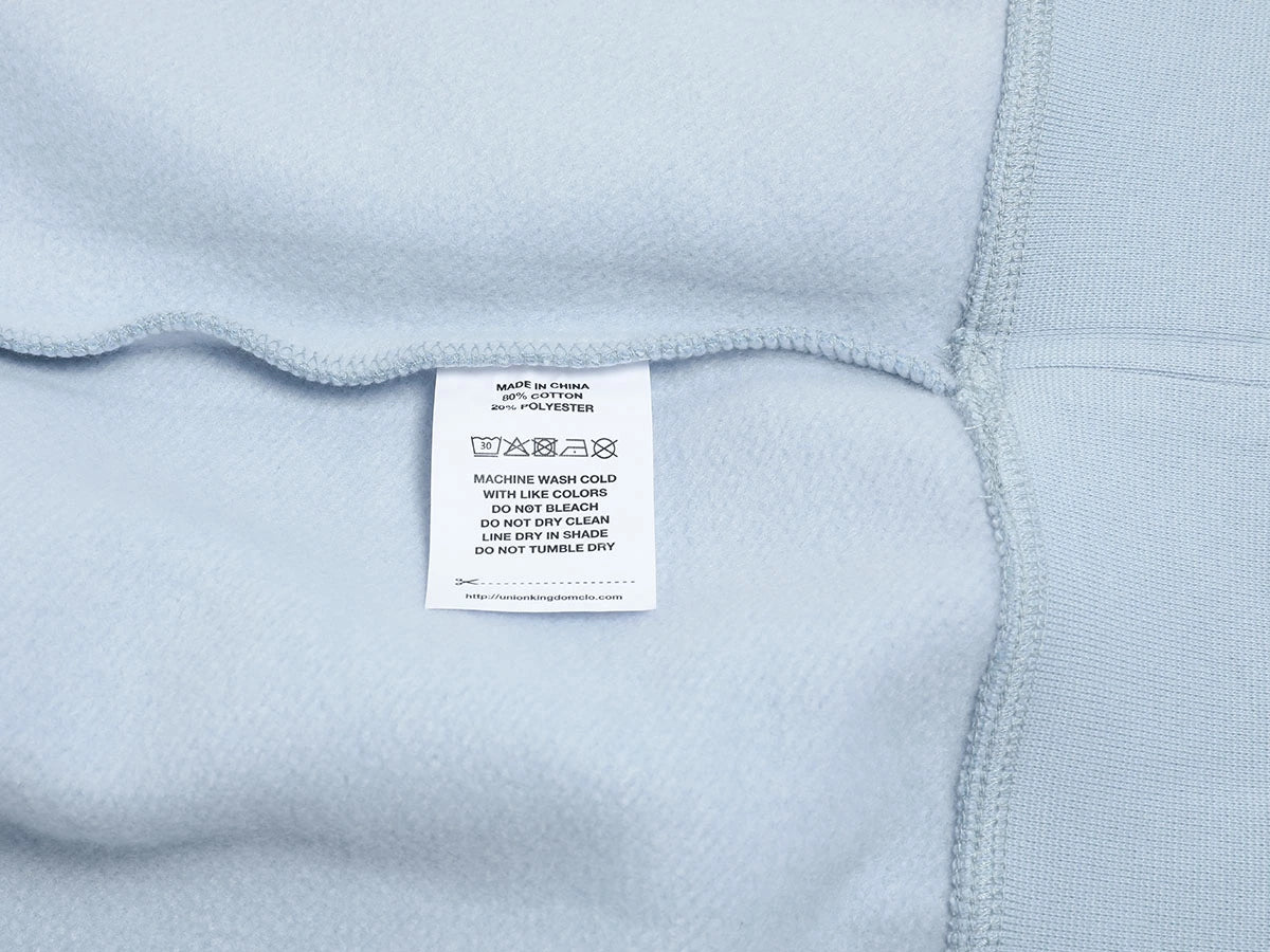 520 GSM BOXY CROPPED FIT 'LIGHT BLUE' HOODIE