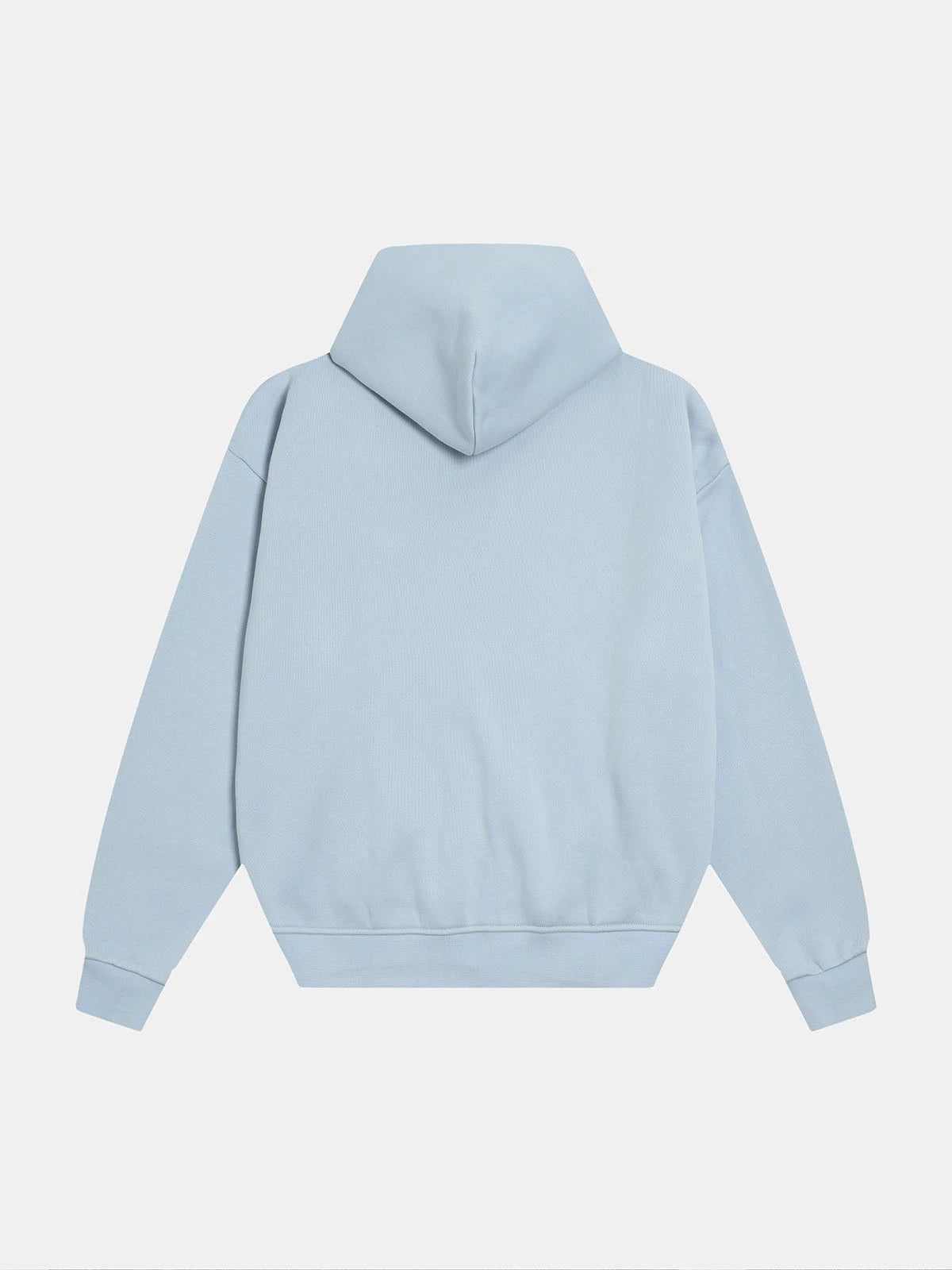520 GSM BOXY CROPPED FIT 'LIGHT BULE' ZIP-UP HOODIE