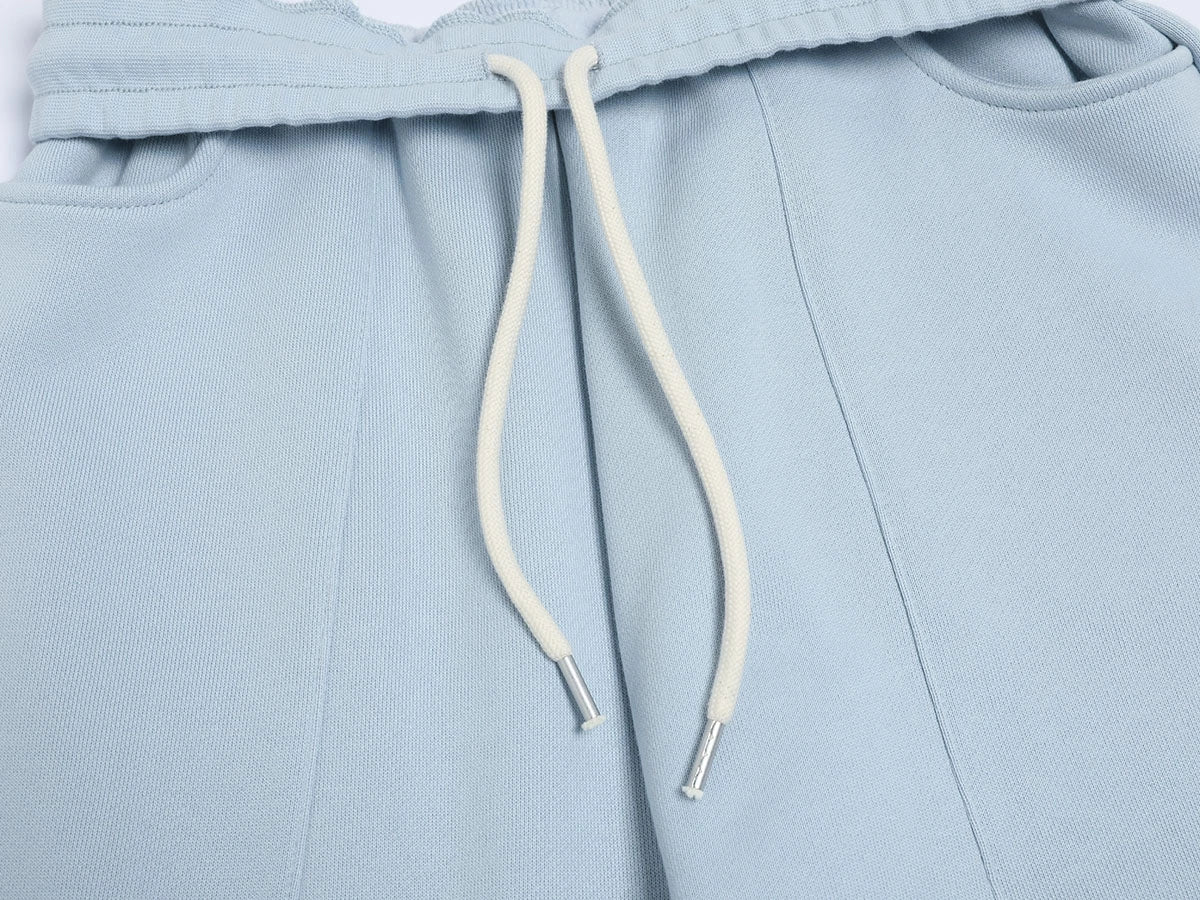 520 GSM COZY BAGGY 'LIGHT BULE' STRAIGHT PANTS